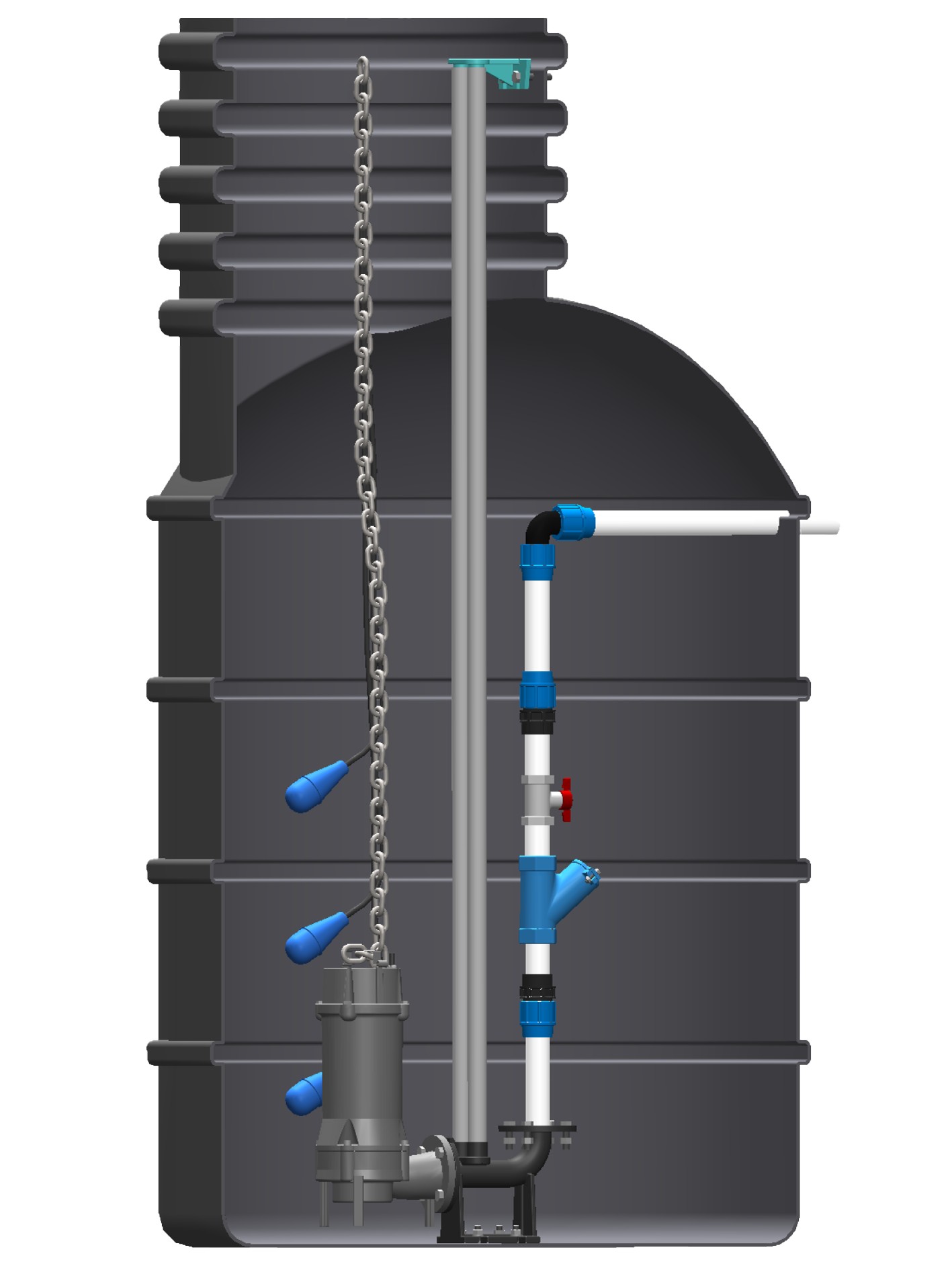 Set s šachtou Pumpa Black line Box 1 SE 50BLC3.7 XTREME1 kabel 15 m 400 V