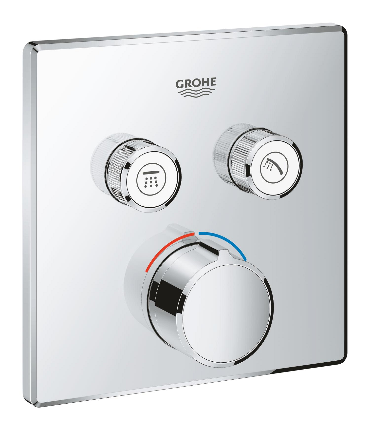 Díl nadomítkový Grohe SmartControl s 2 ventily chrom 29148000 GROHE