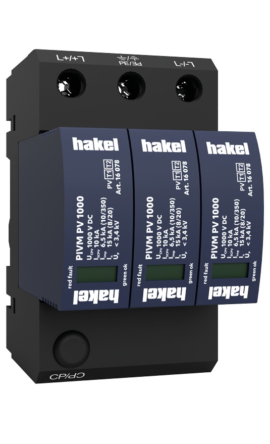 Svodič přepětí T1+T2 Hakel PIVM PV 1000 Hakel