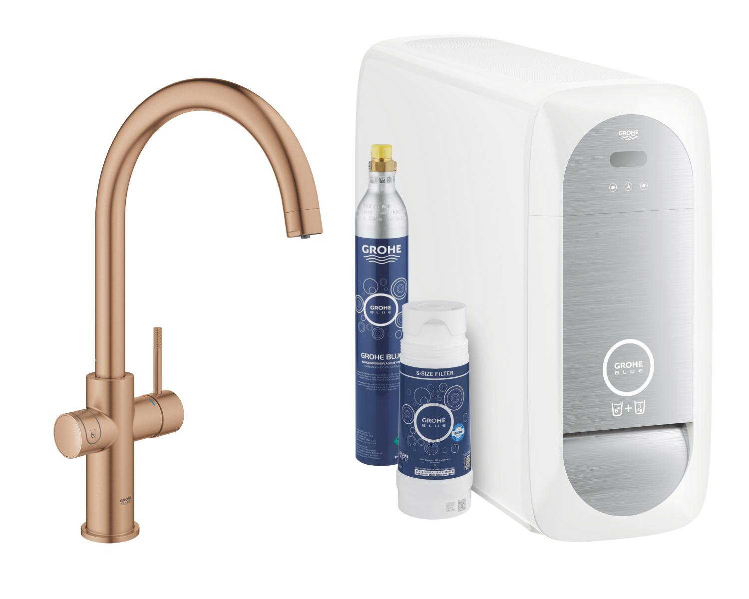 Baterie dřezová stojánková Grohe Blue Home s chladícím zařízením a filtrací