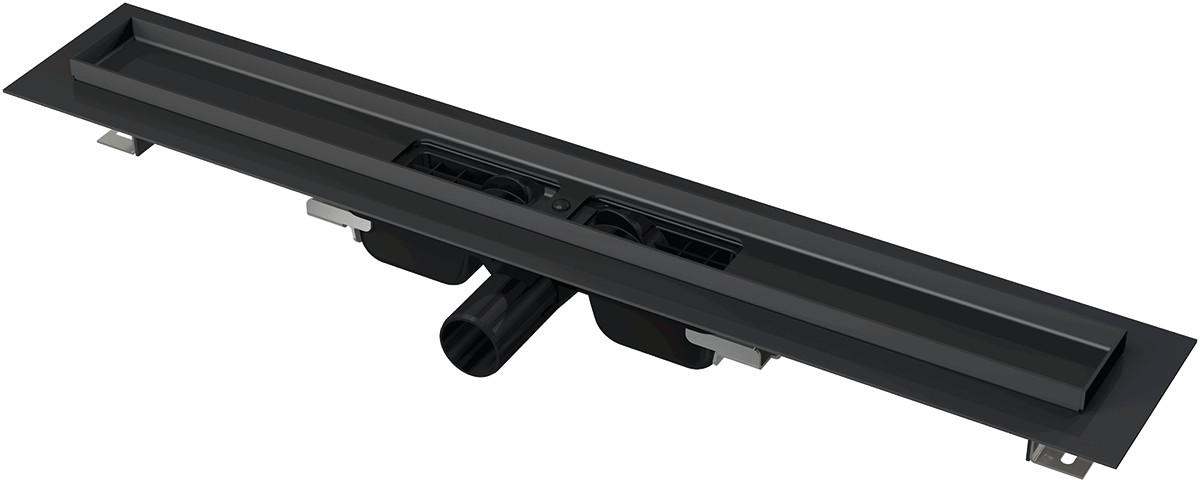 Žlab sprchový nerezový Alca APZ101BLACK-550 LOW černý matný ALCADRAIN