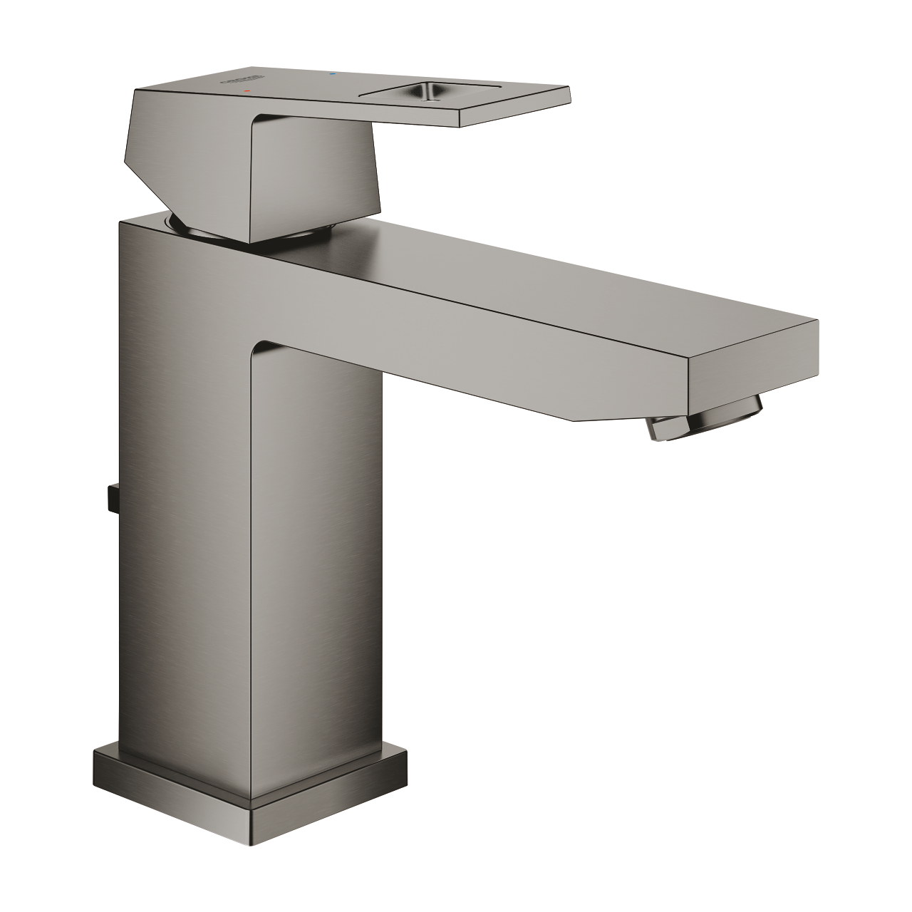 Baterie umyvadlová stojánková Grohe Eurocube velikost M kartáčovaný Hard Graphite 23445AL0 GROHE