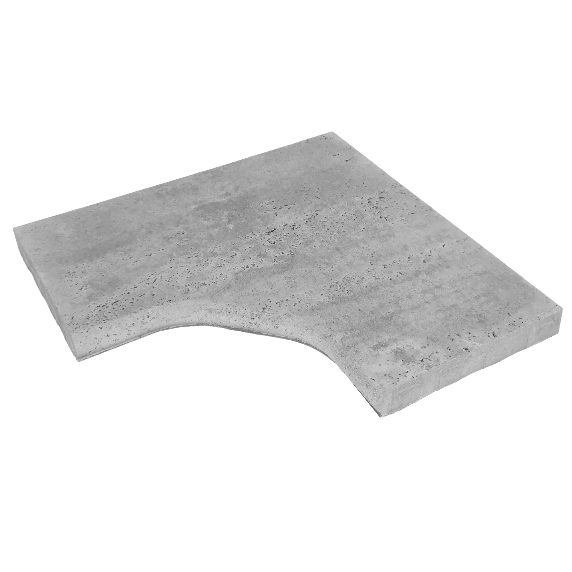 Lem bazénový vnitřní roh R90–160 Presbeton VERTO reliéfní šedá 600×600×45 mm PRESBETON