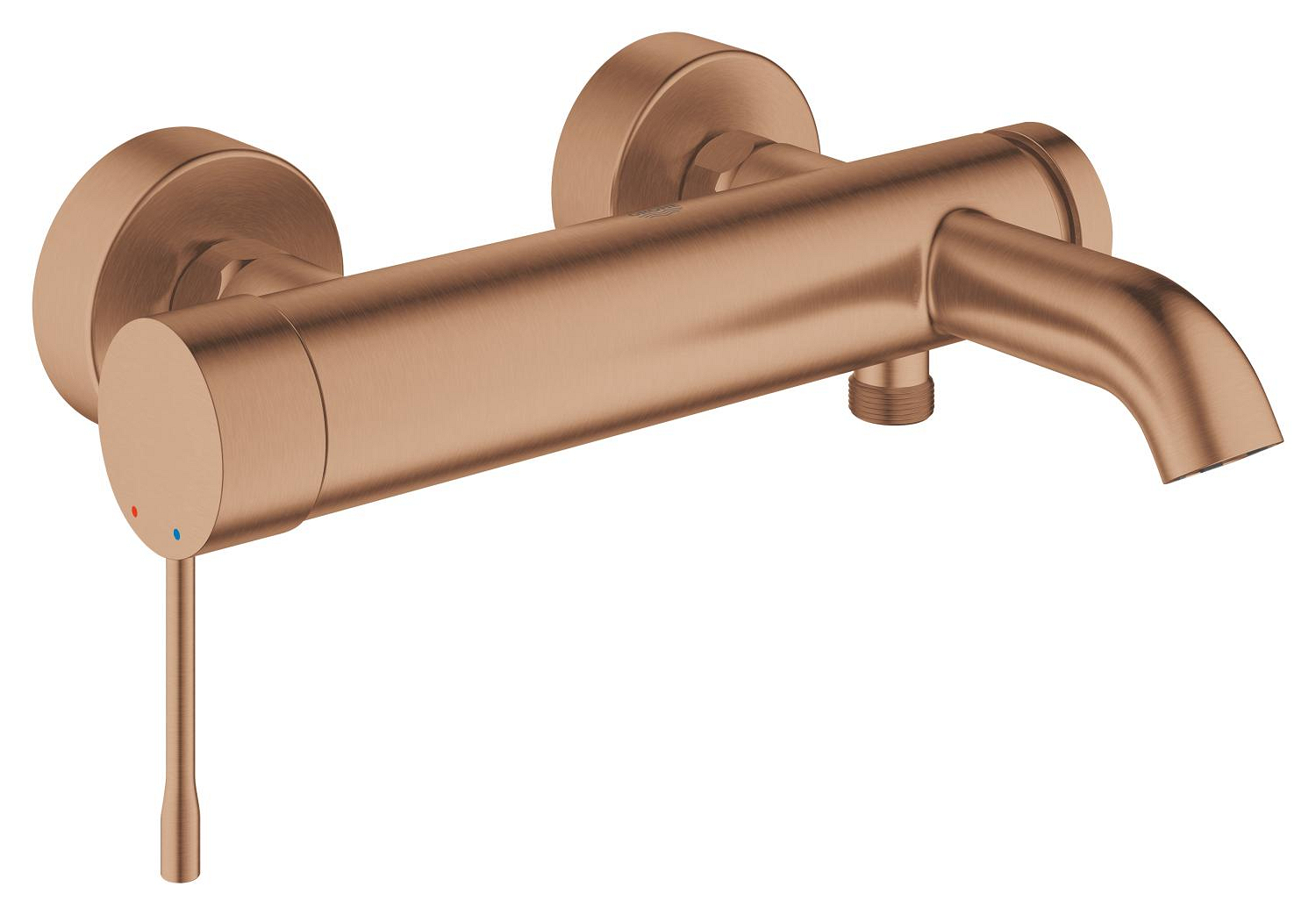 Baterie vanová nástěnná Grohe Essence 150 mm kartáčovaný Warm Sunset s přepínačem 33624DL1 GROHE