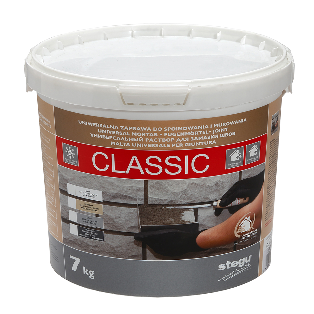Malta spárovací jemná STEGU CLASSIC antracit 7 kg STEGU