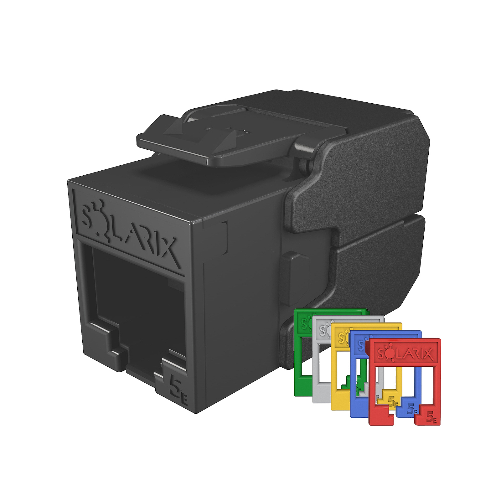 Keystone RJ45 Solarix CAT5E UTP samořezný RAL barevné moduly Solarix