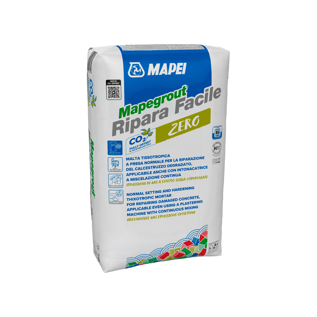 Malta vyztužená vlákny Mapei MAPEGROUT RIPARA FACILE ZERO 25 kg Mapei
